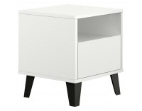 Nočný stolík Bogan Uno 1S - biela