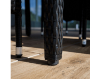 Záhradný nábytok z umelého ratanu Bogart - čierna / krémová / prírodná