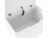 Drevený box na hračky Bolis - biela