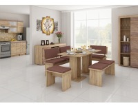 Jedálenský stôl Bond BON-04 - craft zlatý