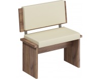 Lavica do kuchyne Bond BON-02 - craft tobaco / béžová ekokoža