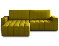 Rohová sedačka s rozkladom a úložným priestorom Bonta L - žltá