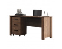 Kontajner na kolieskach Boras 3S - dub hnedý