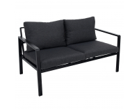 Záhradný set Borik - čierna / sivá 