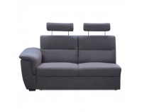 Dvojsedačka so záhlavím Born 3 1B L - sivá