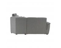 Rohová sedačka U s rozkladom a úložným priestorom Born U P - sivá