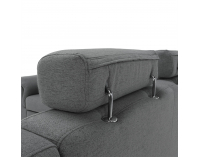 Rohová sedačka U s rozkladom a úložným priestorom Born U P - sivá