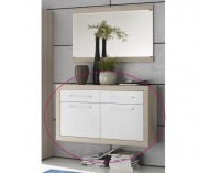 Botník (skrinka na topánky) Crema - dub sonoma / biela