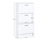 Botník (skrinka na topánky) Botoria - biela