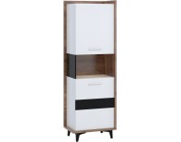 Regál Box BOX-07 - craft tobaco / biela / čierna