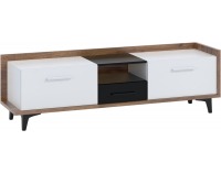 TV stolík Box BOX-09 - craft tobaco / biela / čierna