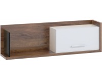 Polica Box BOX-11 - craft tobaco / biela / čierna