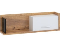 Polica Box BOX-11 - craft zlatý / biela / čierna