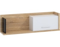 Polica Box BOX-11 - sonoma svetlá / biela / čierna