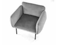 Kreslo Brasil - sivá / čierna