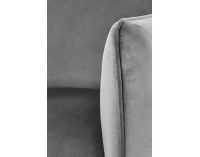 Kreslo Brasil - sivá / čierna