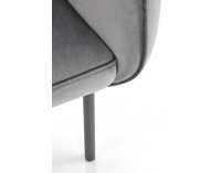 Kreslo Brasil - sivá / čierna