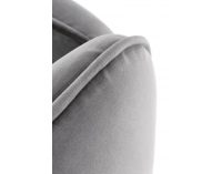 Kreslo Brasil - sivá / čierna