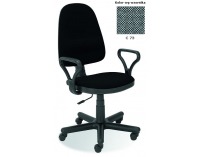 Kancelárska stolička s podrúčkami Bravo - sivá (C73)