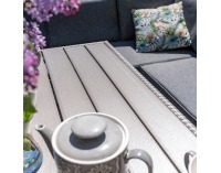 Záhradný nábytok z umelého ratanu Brillante - svetlosivá / sivá