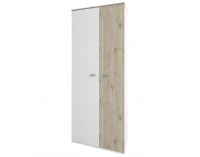 Dvojdverová predsieňová skriňa Bristol W-2D - biela / dub wellington