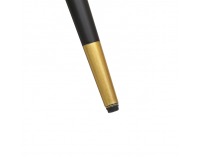 Kreslo Britney - tmavozelená / čierna / zlatá