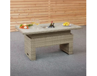 Záhradný set Bronte - hnedosivá / sivá