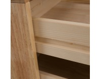 Nočný stolík Bruni - prírodná 