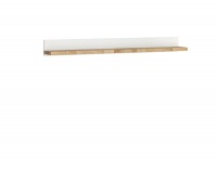 Polica Alameda POL/147 - biely lesk / dub westminster