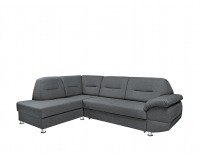 Rohová sedačka s rozkladom a úložným priestorom Alanis II L - sivá