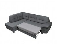 Rohová sedačka s rozkladom a úložným priestorom Alanis II L - sivá