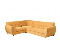 Rohová sedačka s rozkladom a úložným priestorom Algarve L - žltá