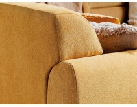 Rohová sedačka s rozkladom a úložným priestorom Algarve L - žltá