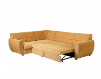 Rohová sedačka s rozkladom a úložným priestorom Algarve L - žltá
