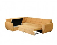 Rohová sedačka s rozkladom a úložným priestorom Algarve L - žltá