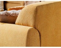 Rohová sedačka s rozkladom a úložným priestorom Algarve P - žltá