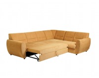 Rohová sedačka s rozkladom a úložným priestorom Algarve P - žltá