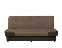 Pohovka s rozkladom a úložným priestorom Ania - hnedá / tmavohnedá