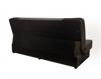 Pohovka s rozkladom a úložným priestorom Ania - hnedá / tmavohnedá