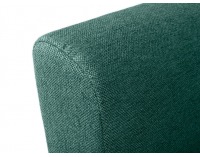 Rohová sedačka s rozkladom Aradena Lux L/P - zelená / drevo (TX002)