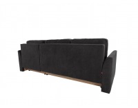 Rohová sedačka s rozkladom Arbon Lux L/P - čierna