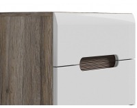 Komoda Azteca KOM5S/10/6 - dub san remo / biely lesk / wenge magia