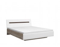 Posteľový rám Azteca LOZ/160 - dub san remo / biely lesk / wenge magia