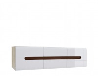 TV stolík Azteca RTV2D2S/4/15 - dub san remo / biely lesk / wenge magia