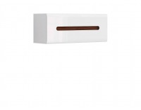 Skrinka na stenu Azteca SFW1K/4/11 - biela / biely lesk / wenge magia