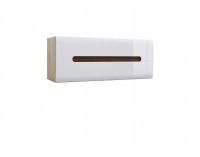 Skrinka na stenu Azteca SFW1K/4/11 - dub san remo / biely lesk / wenge magia