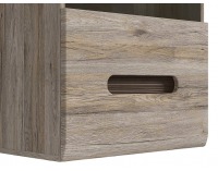 Vitrína na stenu s osvetlením Azteca SFW1W/10/6 - dub san remo / wenge magia