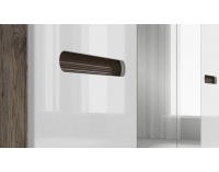 Šatníková skriňa so zrkadlom Azteca SZF2D2L/21/22 - dub san remo / biely lesk / wenge magia