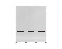 Šatníková skriňa Azteca SZF3D/21/18 - dub san remo / biely lesk / wenge magia