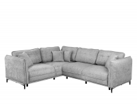 Rohová sedačka s rozkladom a úložným priestorom Borden Lux L - sivá